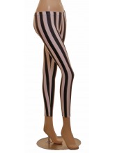 Footless Tights Lycra Black/White Stripe (DD-STL-BLACK/WHITE STRIPE COPY)