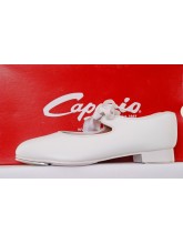 925 White Capezio Low Heel PU Tap Dance Shoes (CAP-925WHITE)