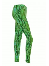 Footless Tights Lycra Green Snake Print (DD-STL-GREENSNAKECOPY)