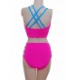 Camisole Strappy Crop top and High Waisted Strappy Nix Toffee Pink