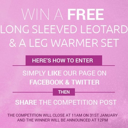 New Year, New Giveaway! You Could Win One of Our Long Sleeved Leotards and Leg Warmers!
