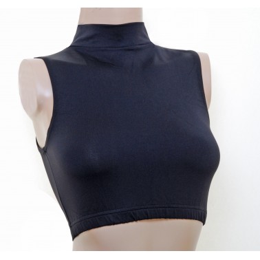 Sleeveless Polo Dance Crop Tops Meryl