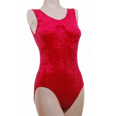 Angela Sleeveless Dance Leotard Velvet