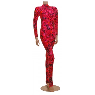 Elsa Red Pink Snowcat Catsuit -