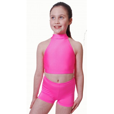 Polo Dance Crop Tops Lycra - Shoulders Exposed