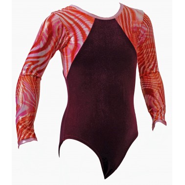 Perth Long Sleeve Gym Leotards - (#030a)