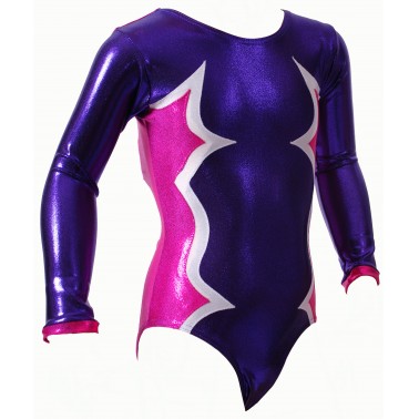 Cosmic Long Sleeve Gym Leotards - (#018a)