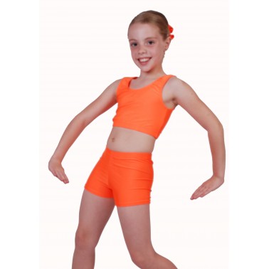 Sleeveless Dance Crop Tops Lycra