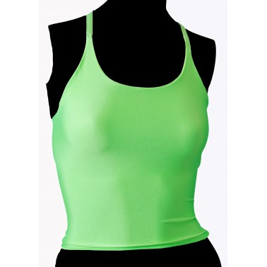 Open Back Dance Crop Tops Lycra