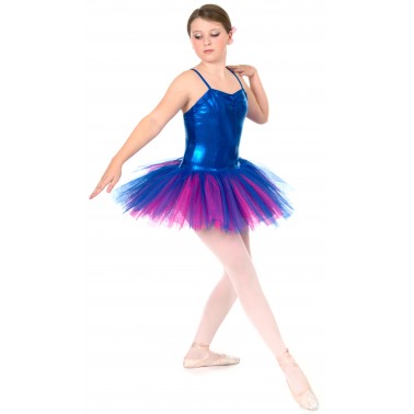 Classic Liquid Foil Royal Blue Tutu - 4 layers of net