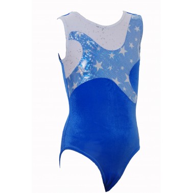 Star Shadow Sleeveless Gym Leotards - (#031a)