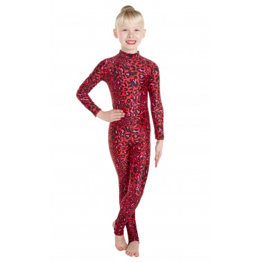 Elsa Red Leopard Print Catsuit