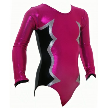 Cosmic Long Sleeve Gym Leotards - (#018e)