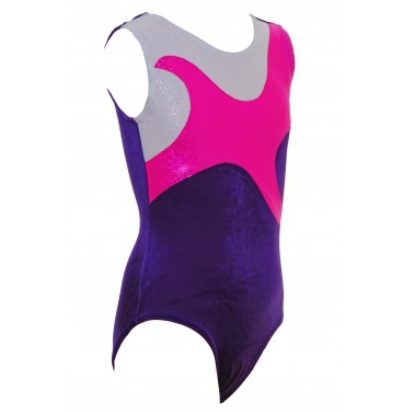 Star Shadow Sleeveless Gym Leotards - (#031b)