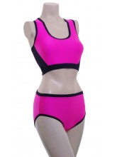 POLE DYNAMIX PINK LYCRA SET - t8c/p6c (DD-POLE DYNAMIX PINK LYCRA CROPTOP&HOTPANTS)