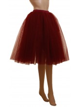 Romantic Skirt 3 Layers Wine Tutu Net (TUTU)