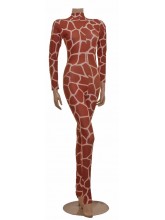 Elsa Giraffe Print Catsuit (SHOW-ELSA- GIRAFFECOPY)