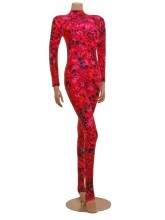 Elsa Red Pink Snowcat Catsuit - (SHOW-ELSARED-PINK-SNOWCAT)