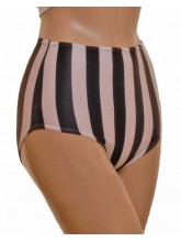 Dance Knickers High Waist Black/White Stripe Lycra (Nix) (DD-NIXLCOPYCOPY BLACK/WHITE STRIPE)