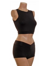 Pole Full Crop top V Waist Hotpants (DD-CAMI-NIXCOPYCOPYCOPY)