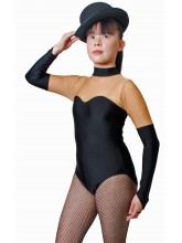 Penny Long Sleeve Polo Bodystocking/Lycra Dance Leotard (DD-PENBSL)