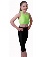 Sleeveless Halter Neck Dance Crop Tops Lycra (DD-HTOPL)