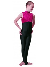 Lisa Sleeveless Polo Catsuit Velvet/Lycra (DD-LISVLB)