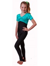 Zoe Short Sleeve Catsuit Velvet/Lycra (DD-ZOEVLB)