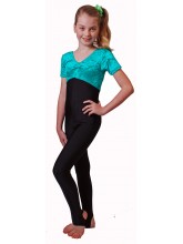 Zoe Short Sleeve Catsuit Velvet/Lycra (DD-ZOEVLB)