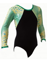 Perth Long Sleeve Gym Leotards - (#030b) (OLYM-PERTH-LS-1009)