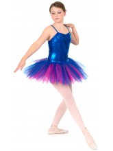 Classic Liquid Foil Royal Blue Tutu - 4 layers of net (DD-TUTU-SHEEN1)