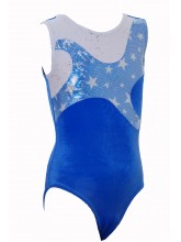 Star Shadow Sleeveless Gym Leotards - (#031a) (OLYM-STARSHADOW-3014)