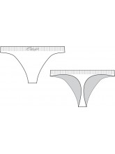 3678 Capezio Seamless Low Rise Thong (CAP-3678)