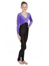 Heather Long Sleeved Leotard - Catsuit Velvet/Lycra (DD-HEAVLB)