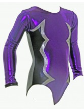 Cosmic Long Sleeve Gym Leotards - (#018d) (OLYM-COSMIC-LS-1055)