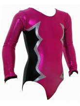 Cosmic Long Sleeve Gym Leotards - (#018e) (OLYM-COSMIC-LS-1056)