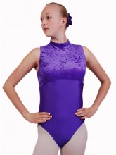 Polly Sleeveless Polo Dance Leotard Velvet/Lycra (DD-POLVL)