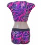 POLE DYNAMIX PURPLE/PINK SILVER METALIC CROP TOP&HOTPANTS (#t5a/p2b)