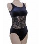 Lacey Sleeveless Dance Leotard Smooth Velvet with Lace Midriff