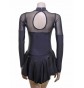 Skater Dress Black Lycra/Black Mesh S096i