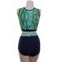 POLE DYNAMIX GREEN SNAKE SET Crop Top Top&Nix - (T1b/P3b2)