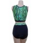 POLE DYNAMIX GREEN SNAKE SET Crop Top Top&Nix - (T1b/P3b2)