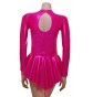 Penny Long Sleeve Short Dress Liquid Foil - Dance Leotards