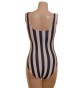 Nicola Sleeveless Dance Leotard Lycra Black/White Stripe