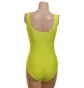 Angela Sleeveless Dance Leotard Flo Yellow Lycra