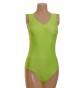 Angela Sleeveless Dance Leotard Flo Green Lycra