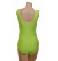 Angela Sleeveless Dance Leotard Flo Green Lycra