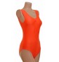 Angela Sleeveless Dance Leotard Flo Orange Lycra