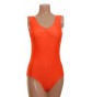 Angela Sleeveless Dance Leotard Flo Orange Lycra