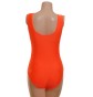 Angela Sleeveless Dance Leotard Flo Orange Lycra